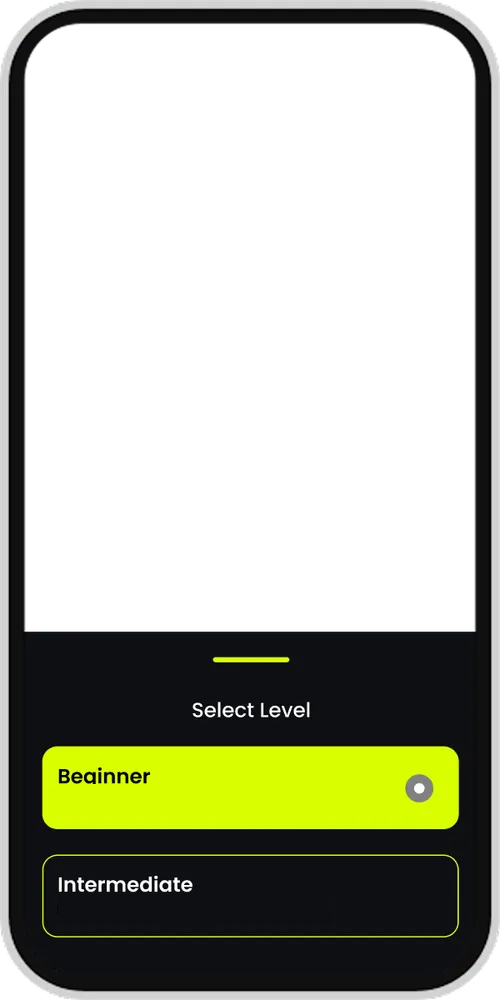 Male athlete sprinting indoors with motion blur.
