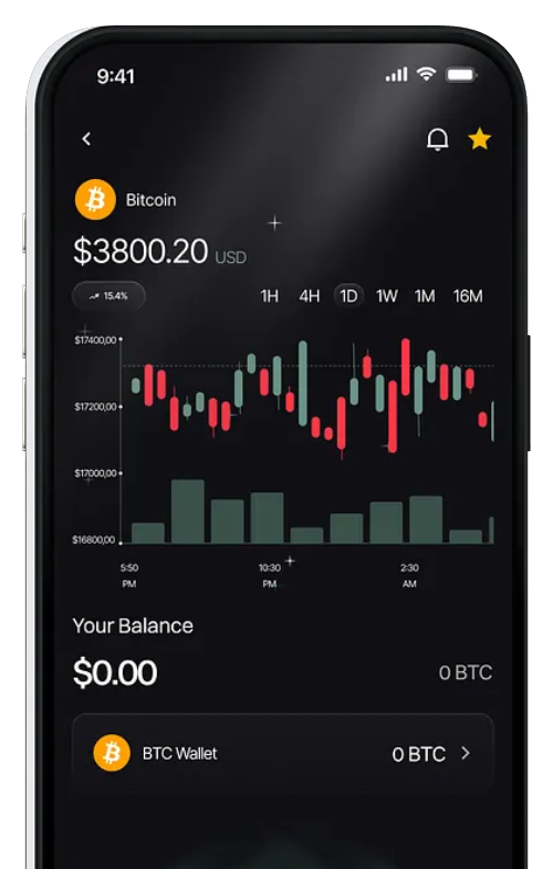 TradePro app showing portfolio performance and market summary dashboard.